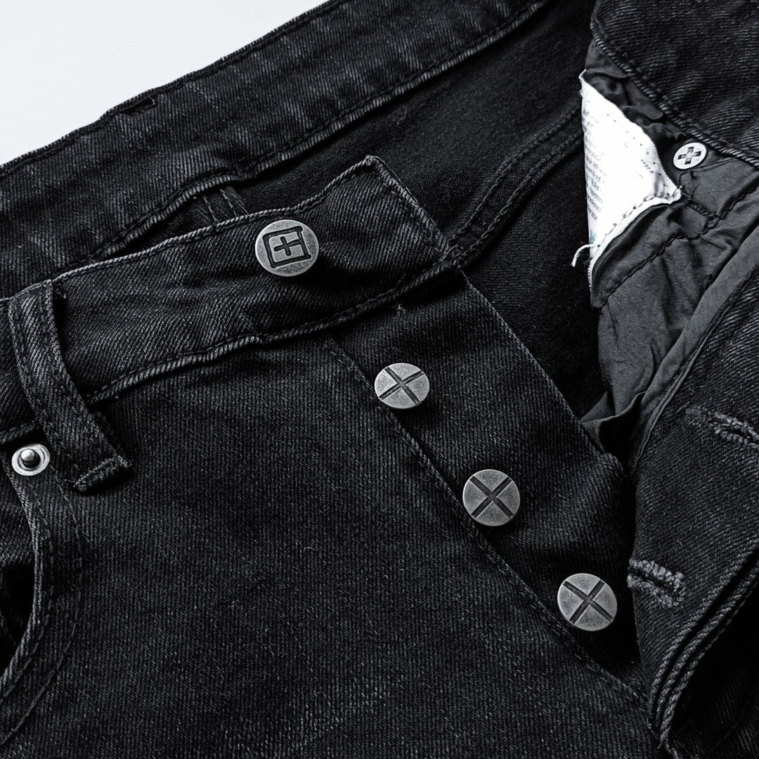 Ksubi Chitch Men's Black Distressed Paint Splatter Jeans