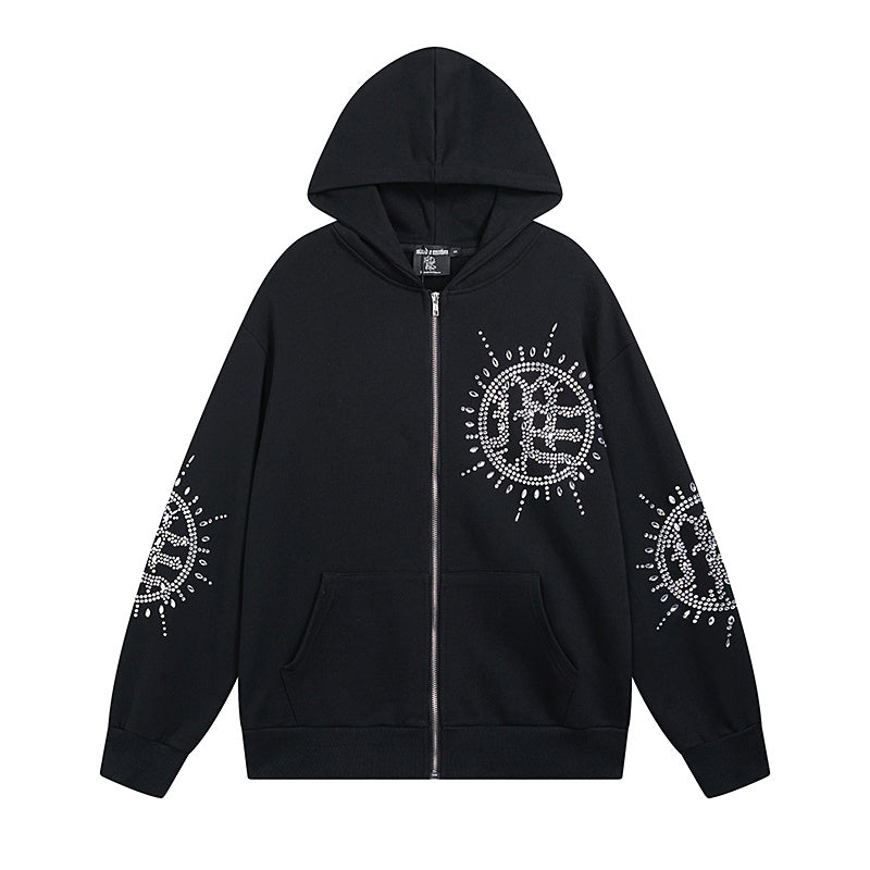 Mixed Emotion Eclipse rhinestone-embellishment Hoodie