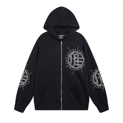 Mixed Emotion Eclipse rhinestone-embellishment Hoodie