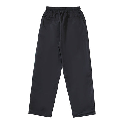 Hellstar Nylon Snap Button Track Pants Black