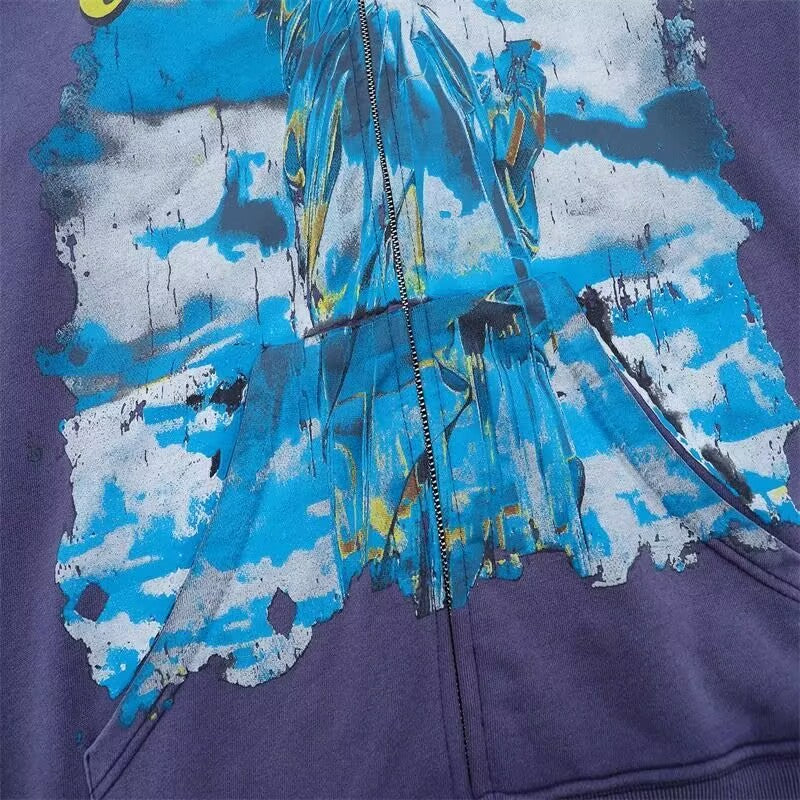 Godspeed Statue Of Liberty Zip Up Hoodie