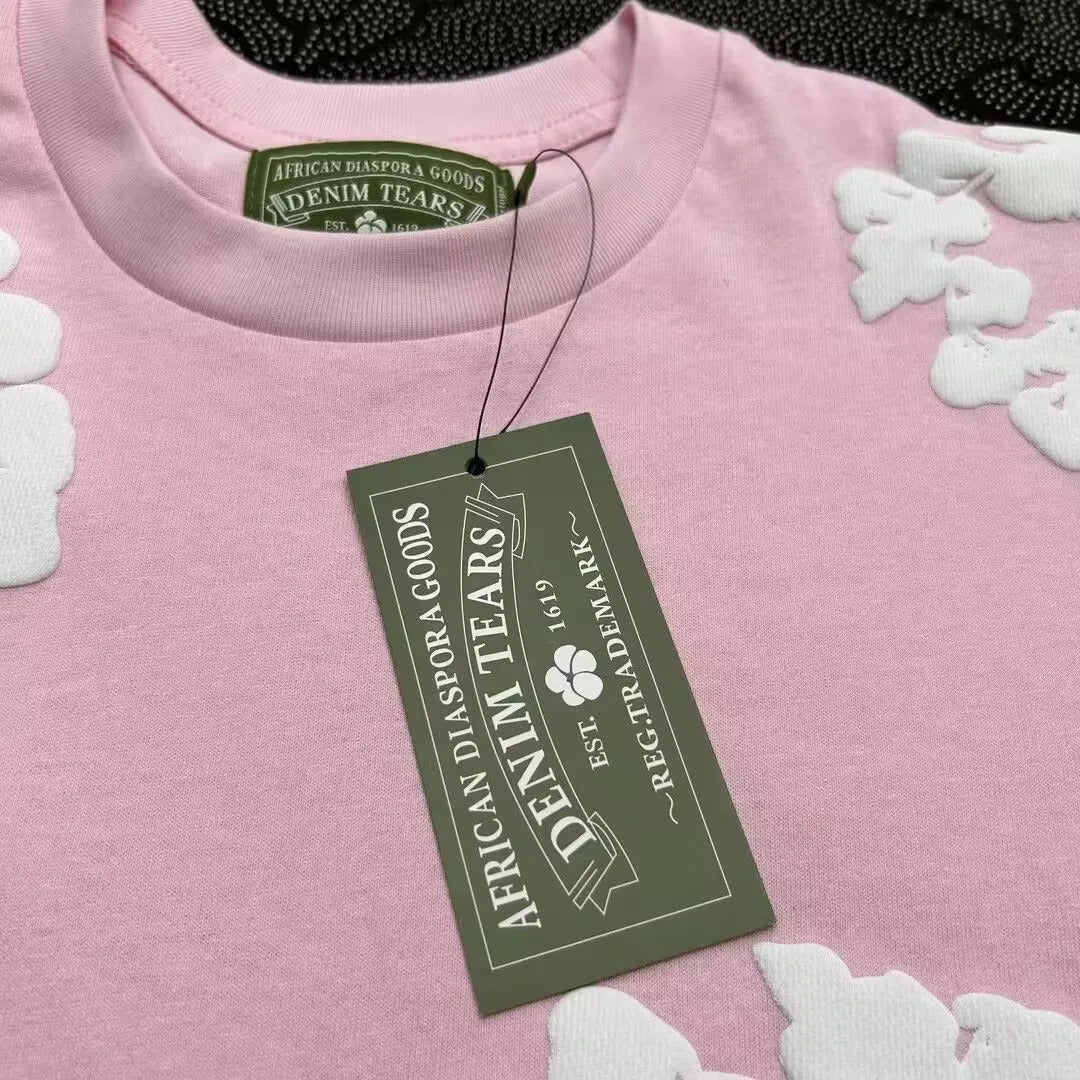 Denim Tears Cotton Wreath T-Shirt Pink
