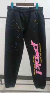 Sp5der P*NK Sweatpant Black Pink