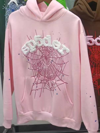 Sp5der Beluga Hoodie Slate Grey Pink