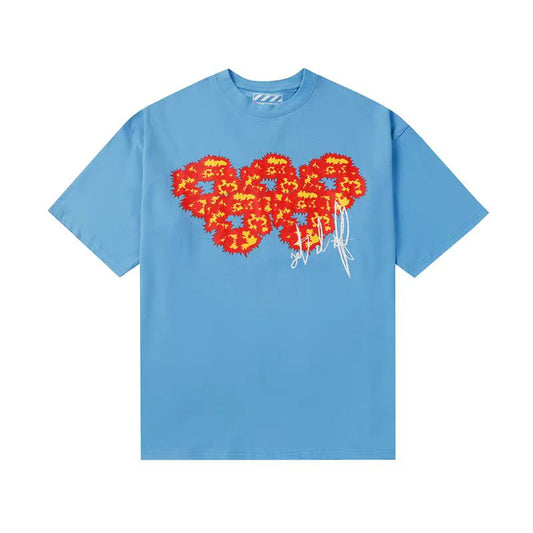 Denim Tears Logo T-shirt Blue
