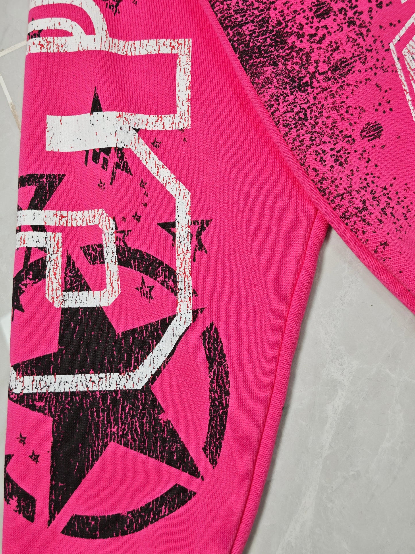 SP5DER Stencil Hoodie Pink