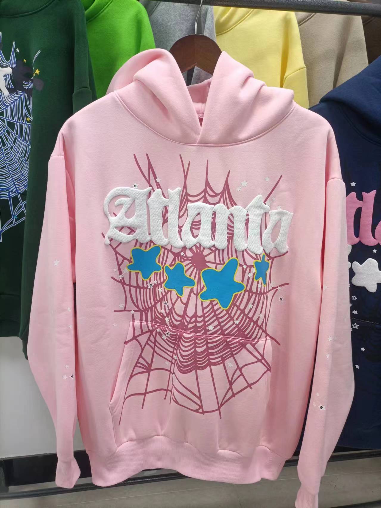 Sp5der Atlanta Hoodie 'Pink'