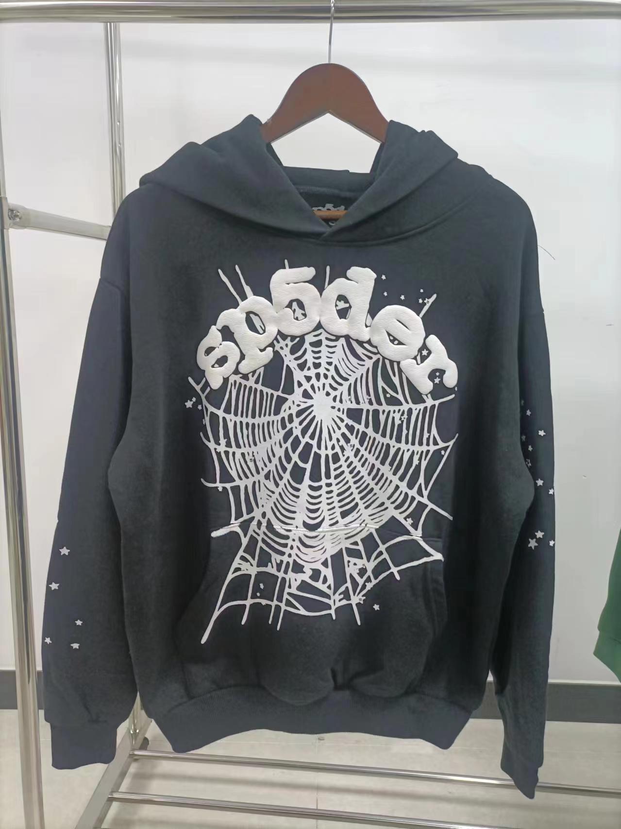 Sp5der OG Black White Hoodie