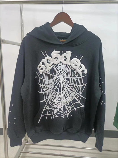 Sp5der OG Black White Hoodie