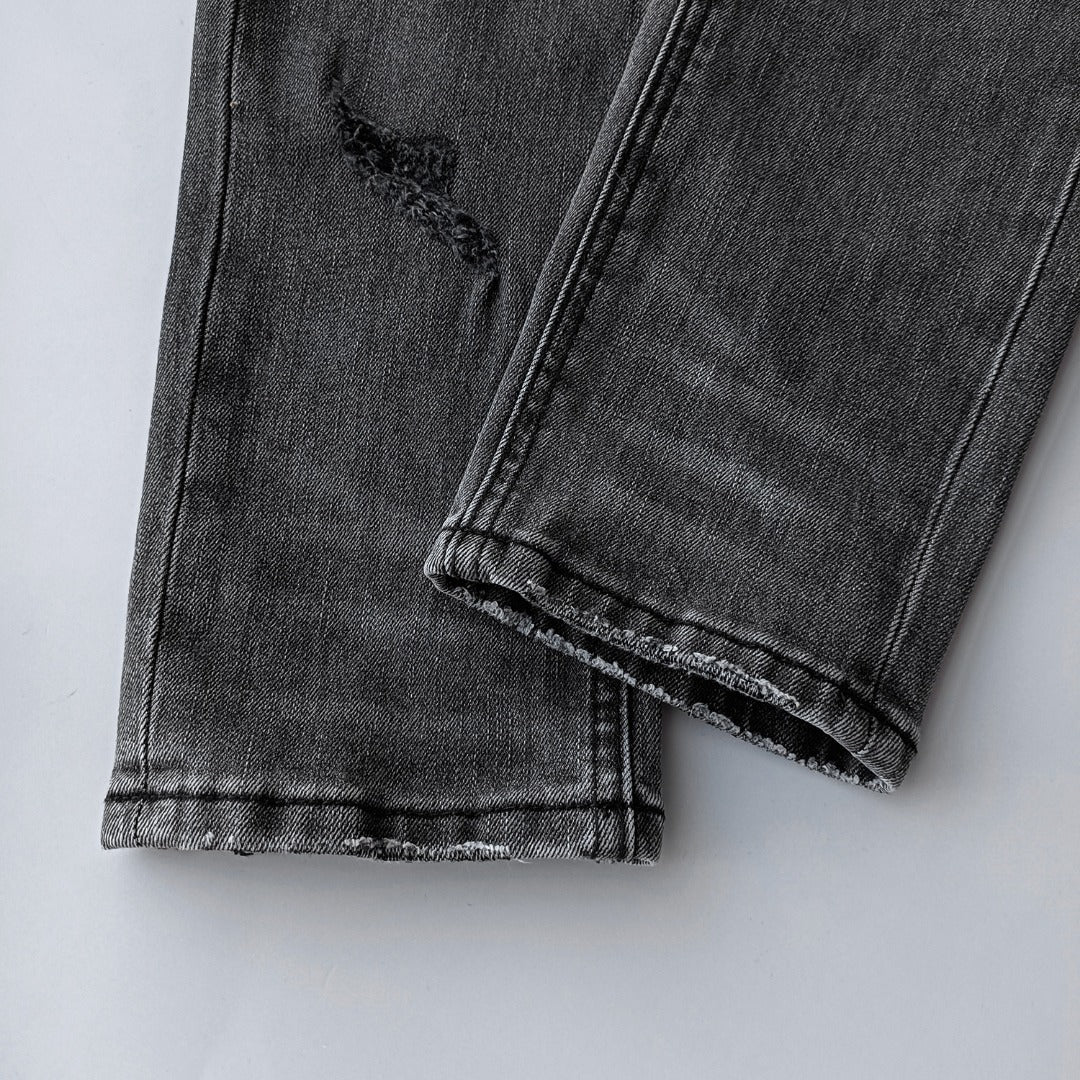 Ksubi Chitch Slim Men's Distressed Washed Grey Jeans