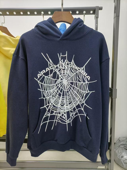  Sp5der Arach NY Phobia Hoodie Navy