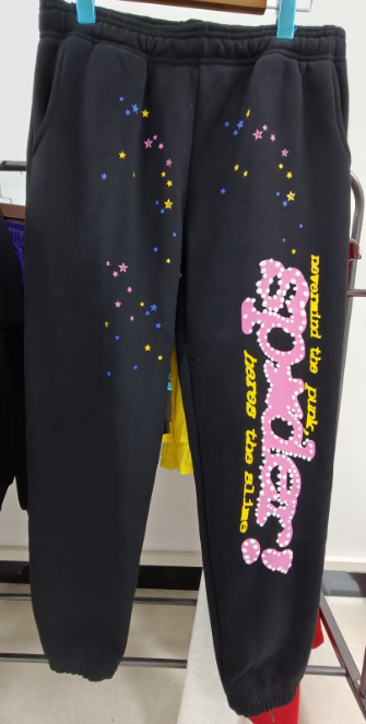 Sp5der Rhinestone Punk V2 Sweatpant 'Black'