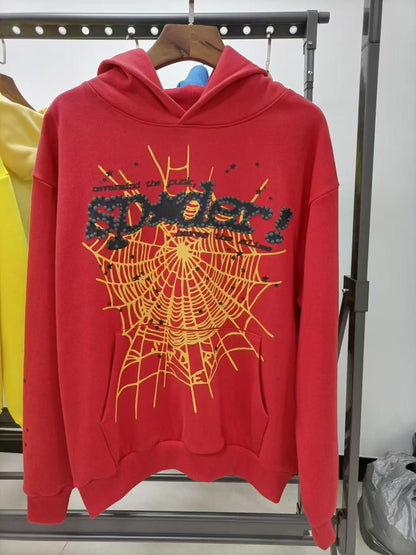 Sp5der P*NK V2 Hoodie Red