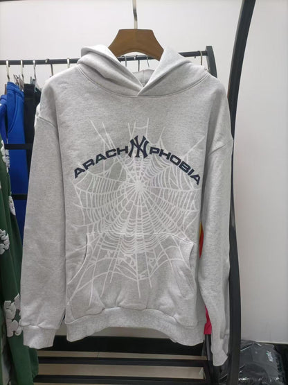 Sp5der Arach NY Phobia Hoodie 'Ash Grey'