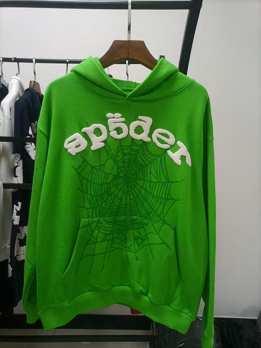 Sp5der OG Web V2 Hoodie Green