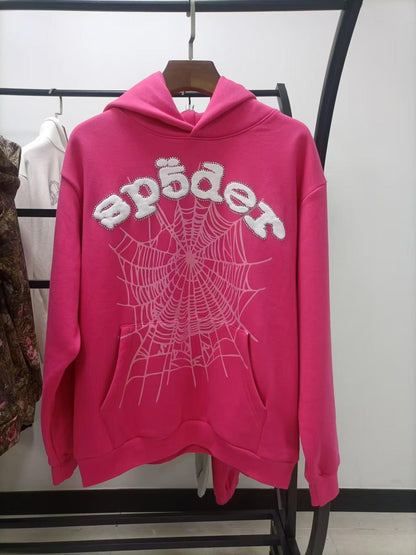 Sp5der OG Web V2 Hoodie Pink