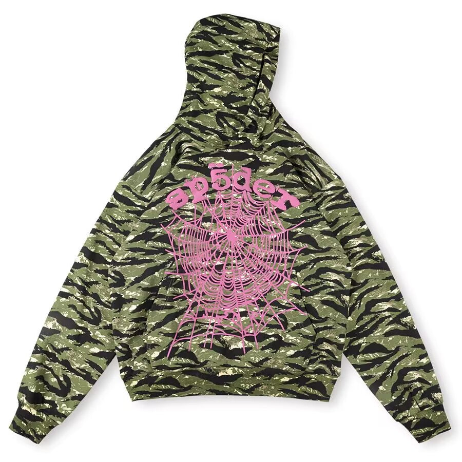 Sp5der OG Web Tiger Camo Hoodie
