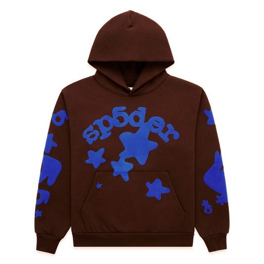 Sp5der Beluga Hoodie Dark Brown