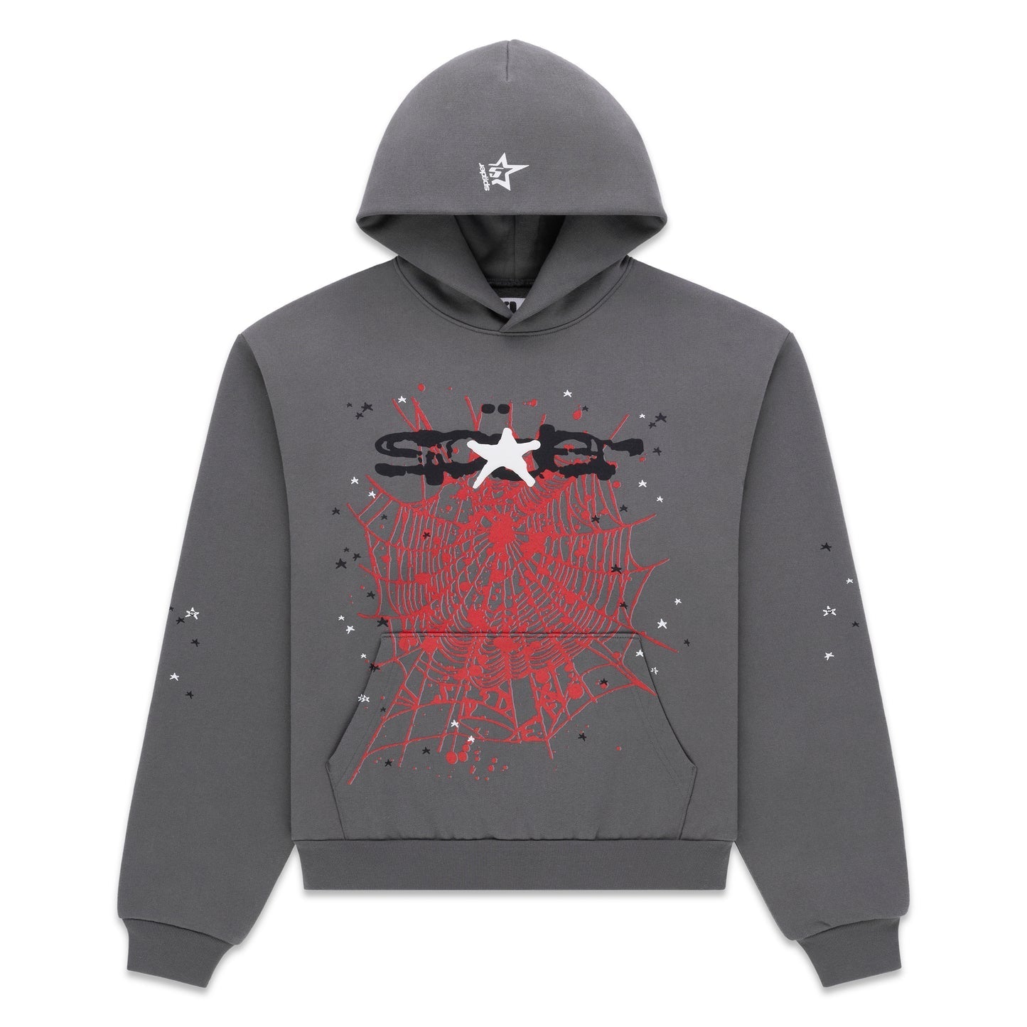 Sp5der Splat Punk Hoodie Slate