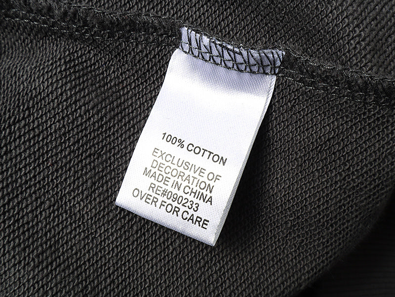 Mixed Emotion "Angel" Rhinestone Zip-Up Hoodie Grey