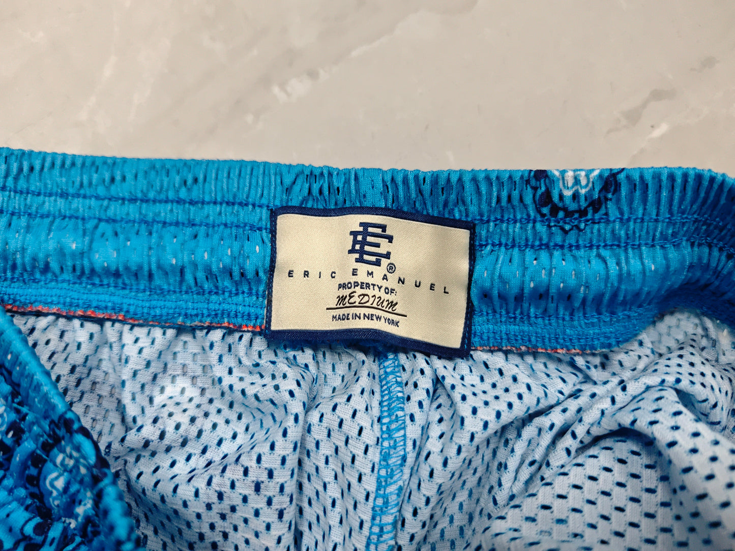 Eric Emanuel EE Basic Short Baby Blue Paisley