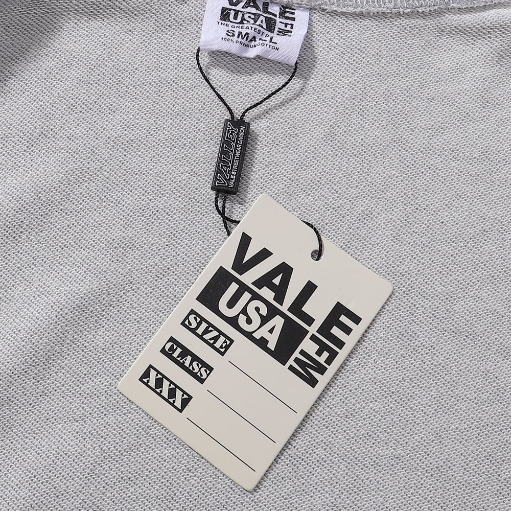 Vale Forever "Cheetah" Grey Acid Wash Full Zip Hoodie