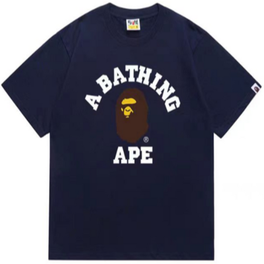 BAPE College T-shirt Navy