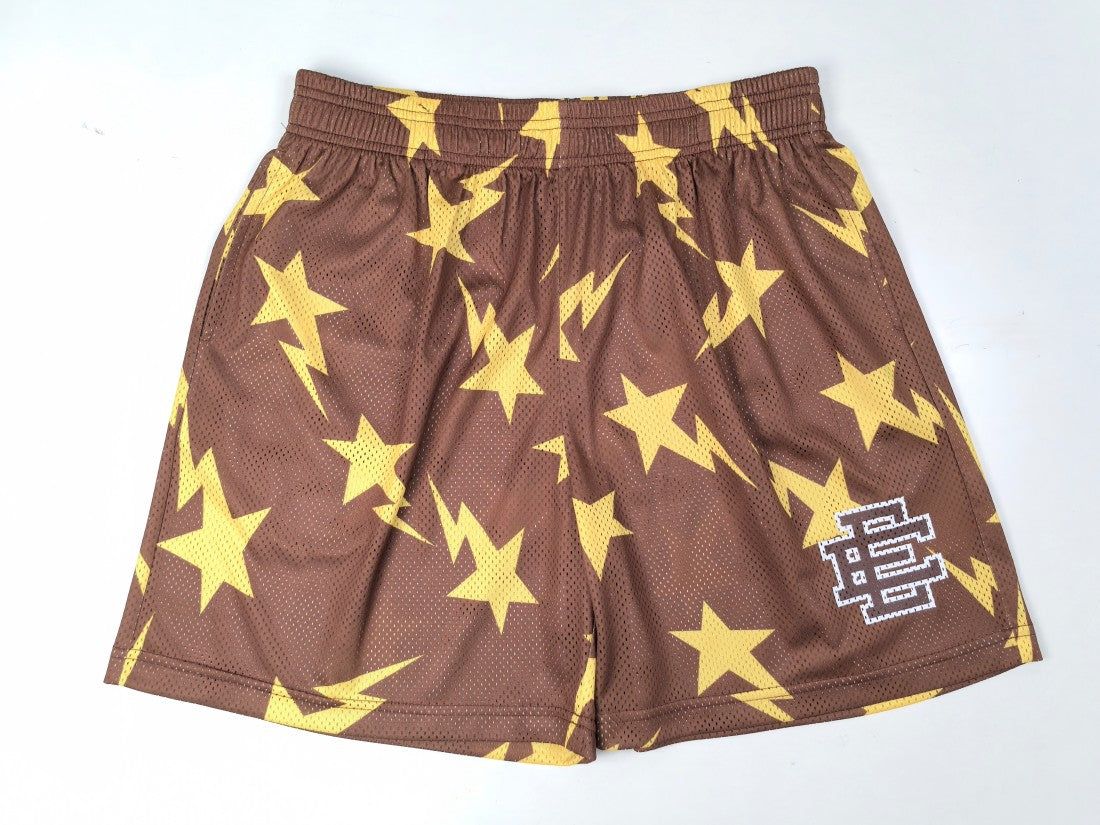 Eric Emanuel x BAPE Miami Basic Short Brown Yellow