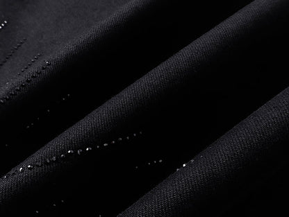 Purple Brand Striped Flared Jeans Black