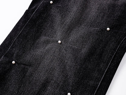 Purple Brand Crystal-Embellished Jeans Black