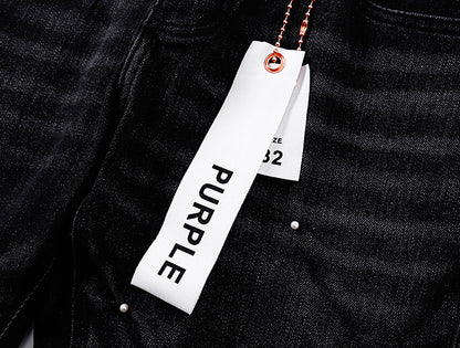 Purple Brand Crystal-Embellished Jeans Black