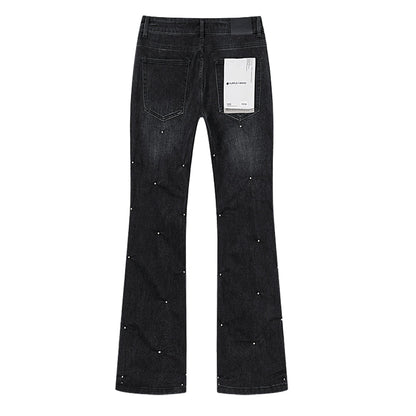 Purple Brand Crystal-Embellished Jeans Black