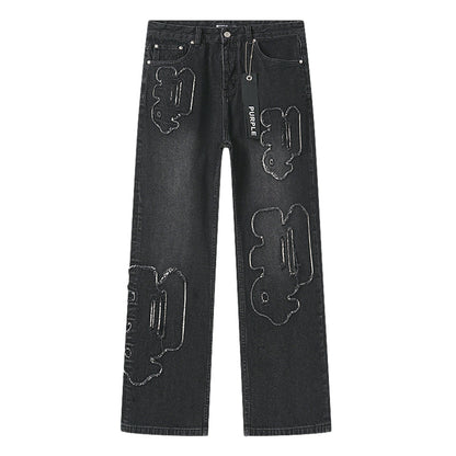 Purple Brand P011 Sequin Logo Jeans Black
