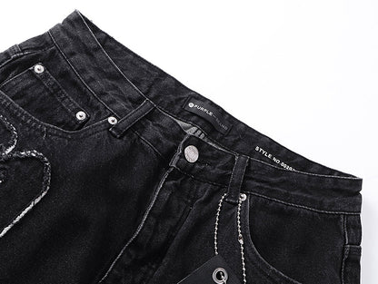 Purple Brand P011 Sequin Logo Jeans Black