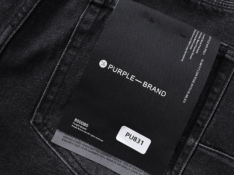 Purple Brand P011 Sequin Logo Jeans Black