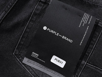 Purple Brand P011 Sequin Logo Jeans Black