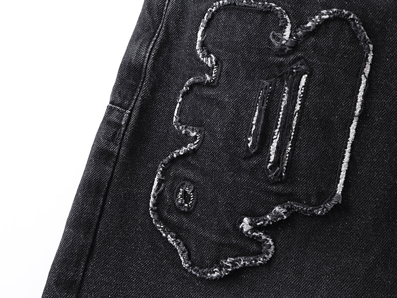 Purple Brand P011 Sequin Logo Jeans Black