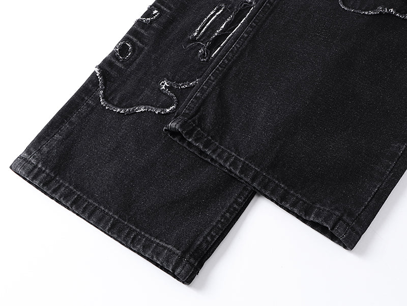 Purple Brand P011 Sequin Logo Jeans Black