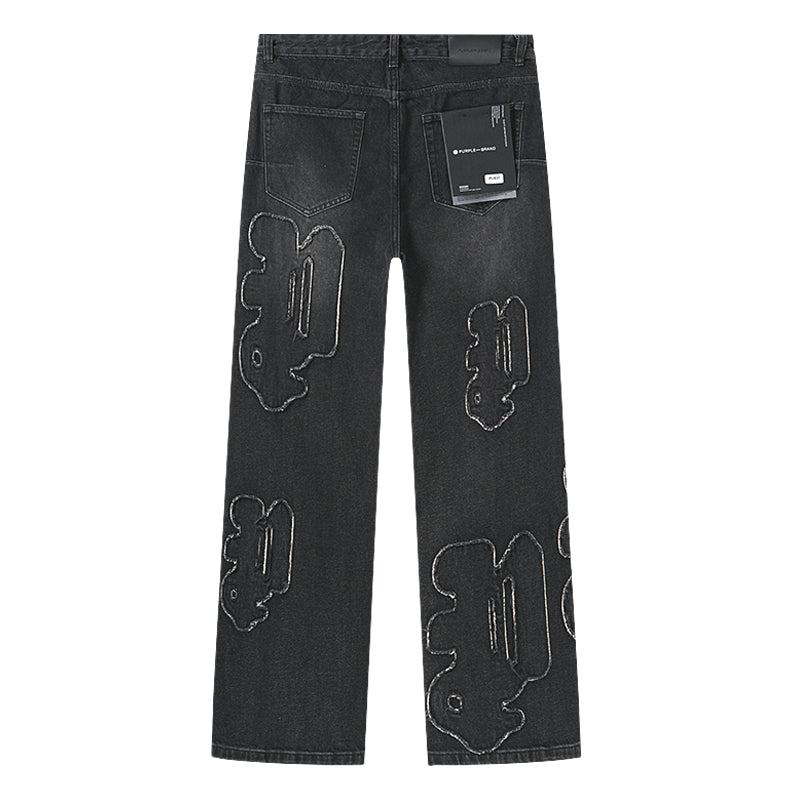 Purple Brand P011 Sequin Logo Jeans Black