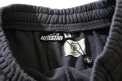 Hellstar Spray Fade Fleece Shorts Grey