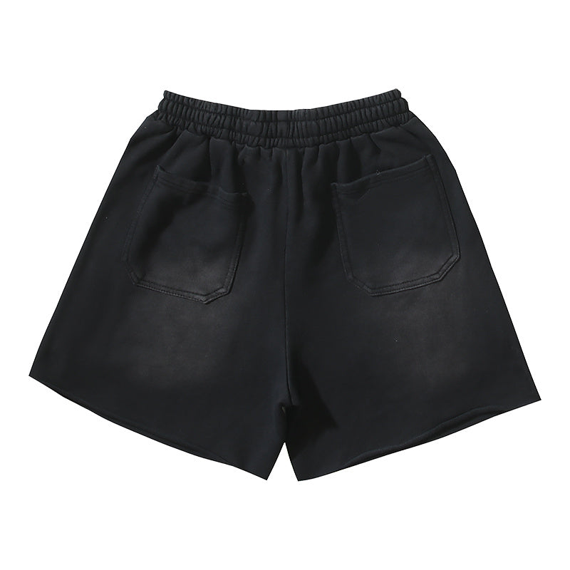 Hellstar Side Stripe Circular Logo Snap Shorts