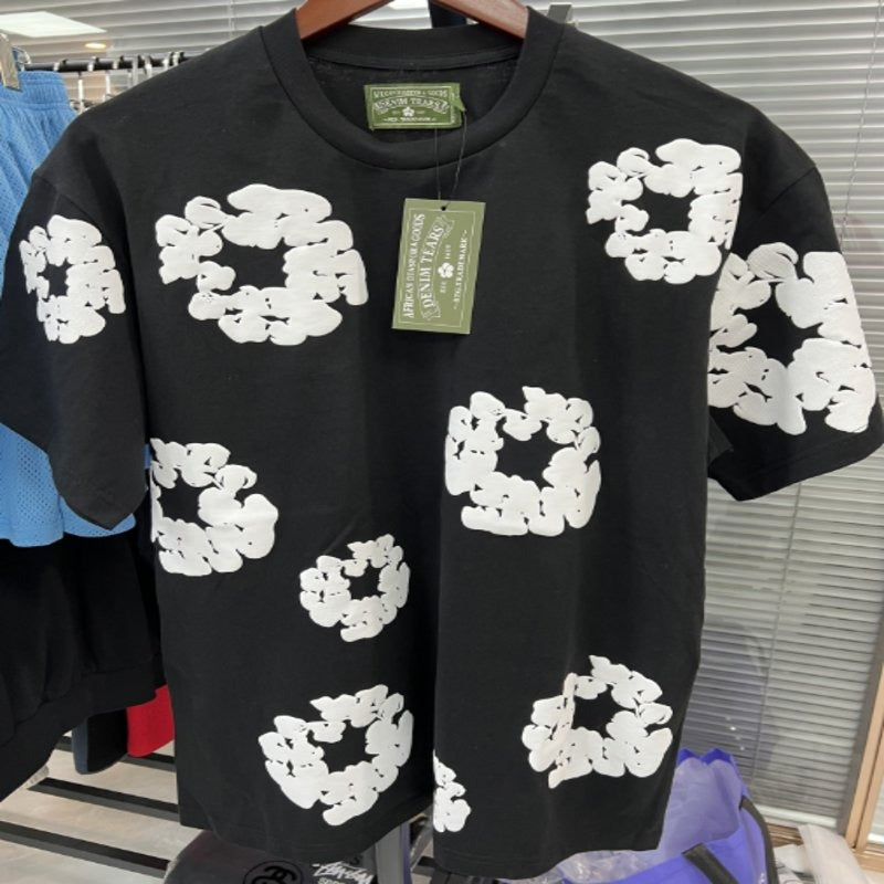 Denim Tears Cotton Wreath T-Shirt Black