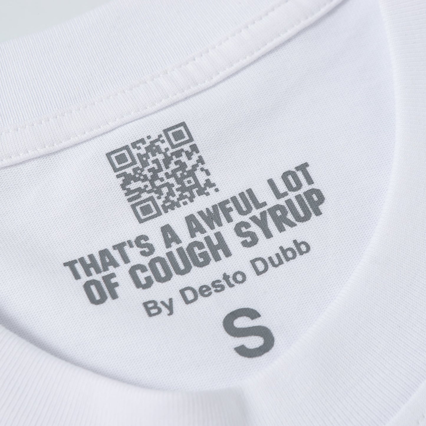 That's A Awful Lot of Cough Syrup x LRG T-shirt（White)