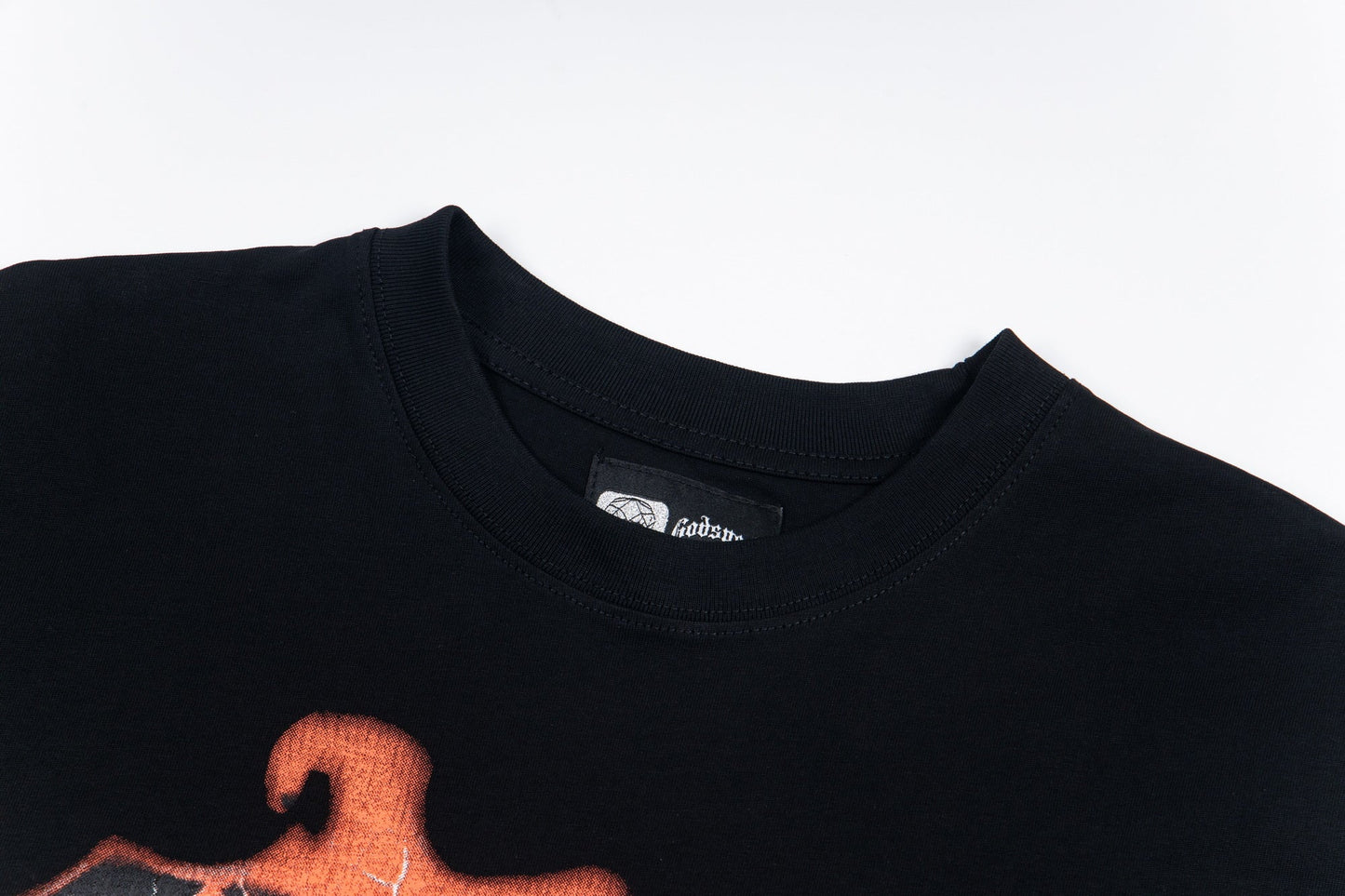 Godspeed Shark Attack Graphic T-Shirt Black Wash