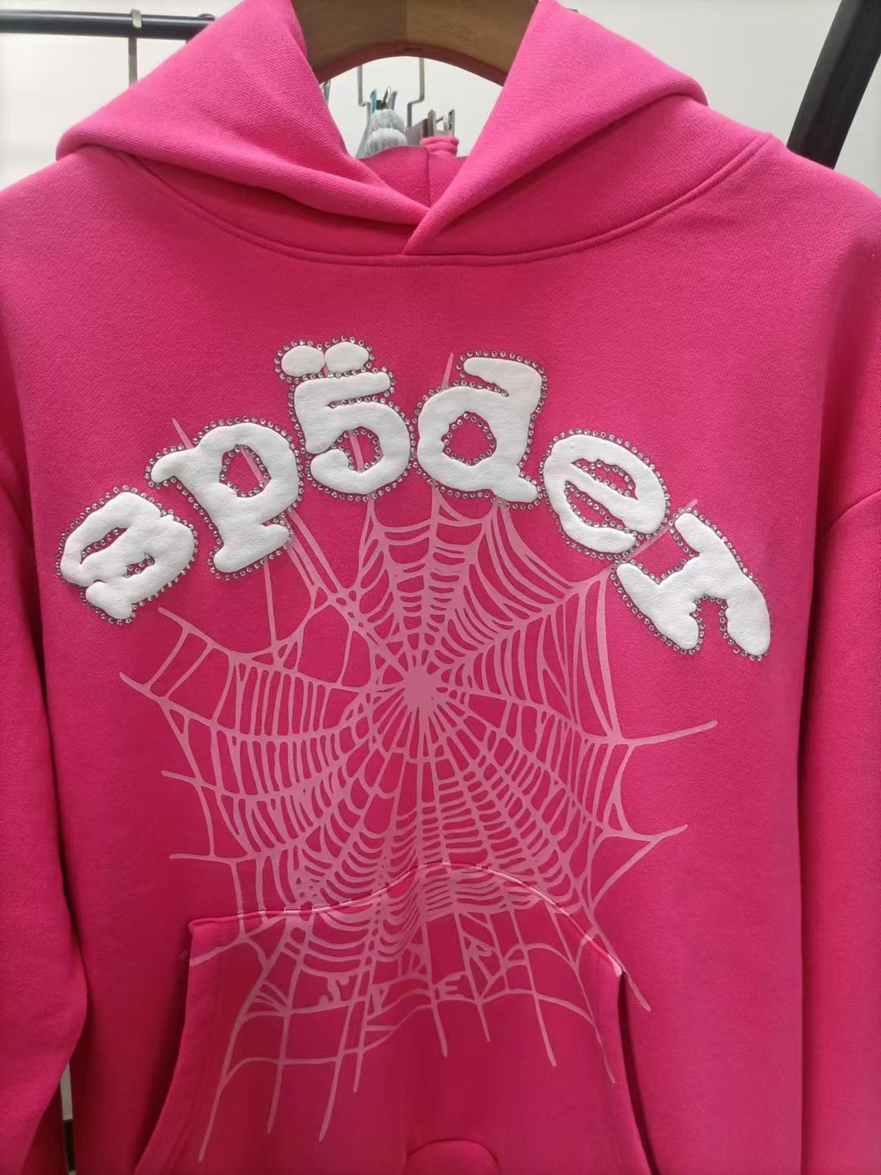 Sp5der OG Web V2 Hoodie Pink