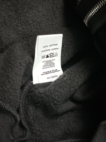 Sp5der Punk V2 Zip Up Hoodie Black