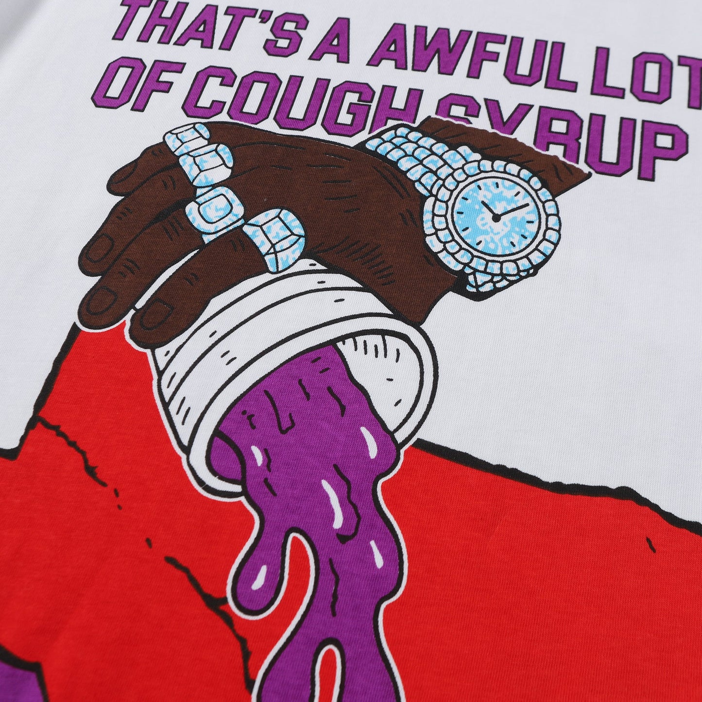 That's A Awful Lot of Cough Syrup X Persona T-Shirt ' White '