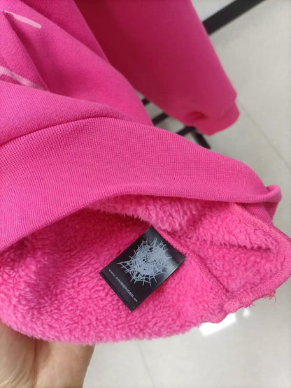 Sp5der OG Web V2 Hoodie Pink