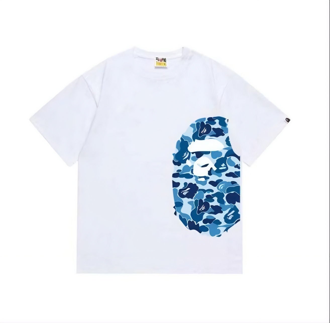 BAPE ABC Camo Side Big Ape Head Tee Blue Camo