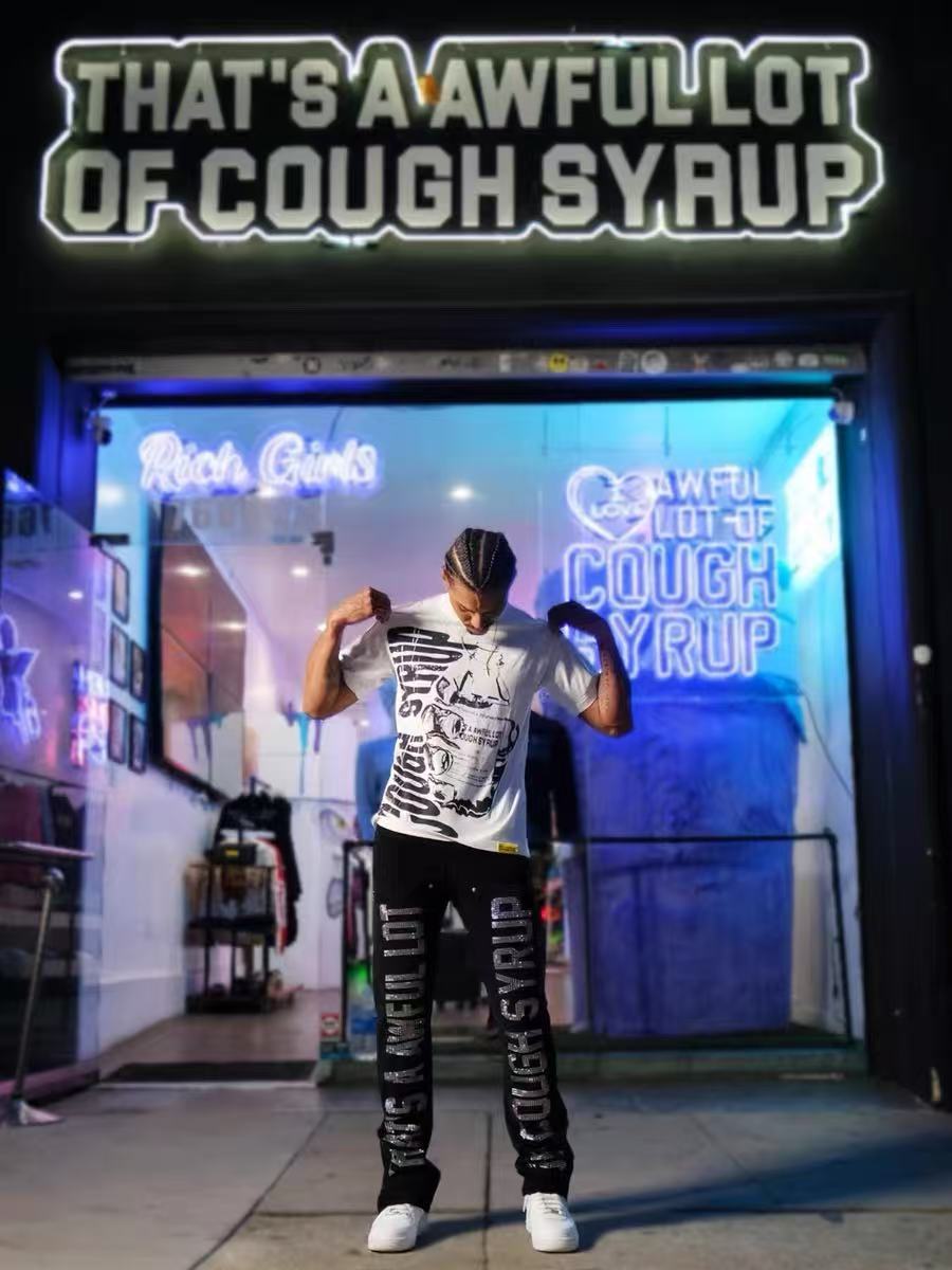 THAT'S A Awful Lot of Cough Syrup “White Chiefen Heavily T-shirt ”